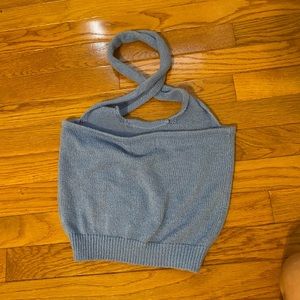 Blue cider halter